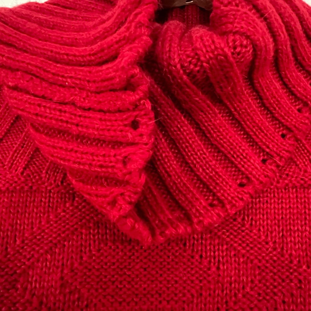 Red Turtleneck, Worn Once, Soft Fabric - image 2